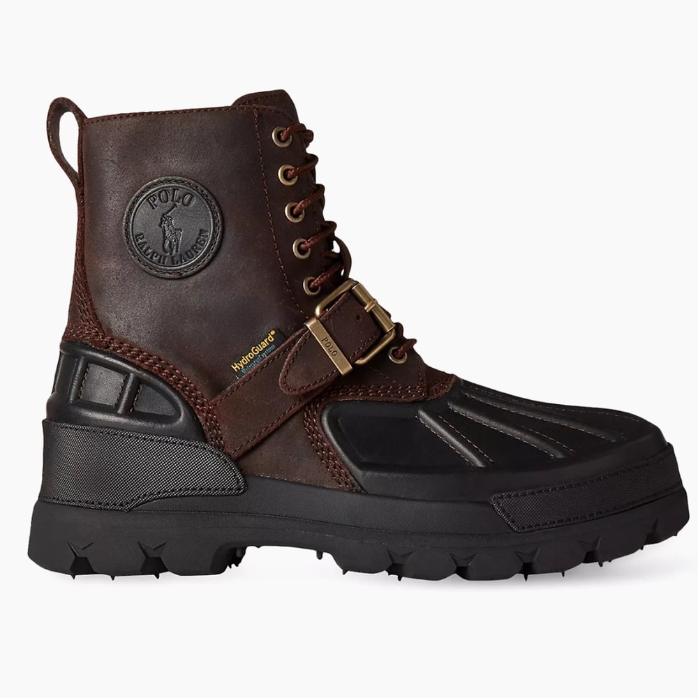 POLO RALPH LAUREN OSLO HIGH WATERPROOF  LEATHER SUEDE BOOTS MEN'S US 10.5 - NWOB